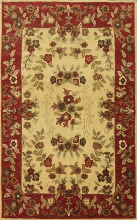 All-Over Floral Indian Area Rug 6x10