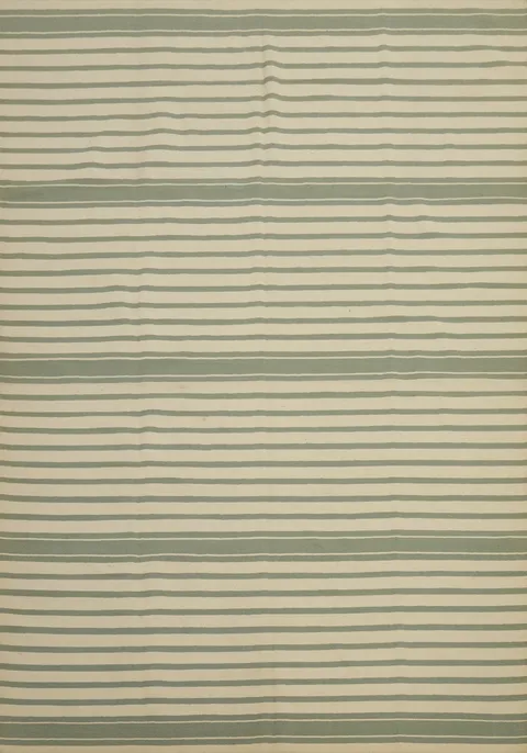 Striped Flat Weave Kilim Durrie Area Rug 9x12