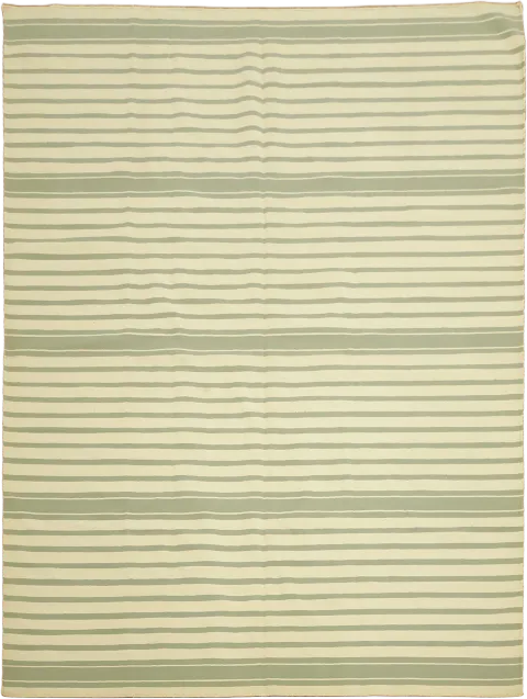 Striped Flat Weave Kilim Durrie Area Rug 9x12