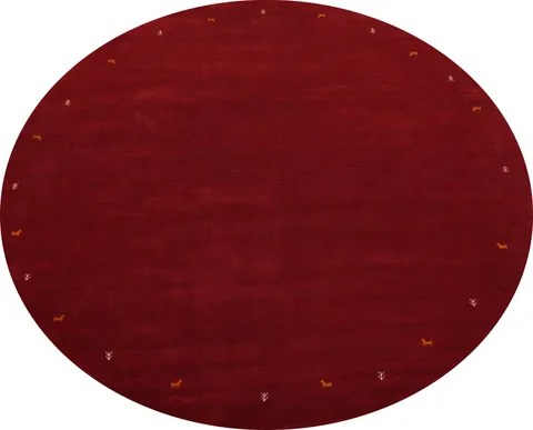 Tribal Gabbeh Round Red Area Rug 10x10