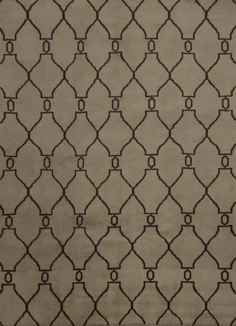 Neutral Toned Moroccan Area Rug 8x10 Perfect for Any Room