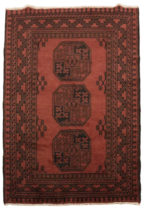 Elephant Foot Wool Balouch Afghan Rug 3x5