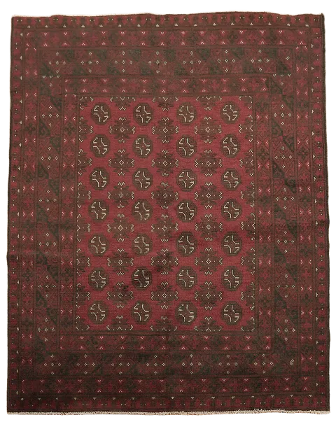 Tribal Red Balouch Afghan Rug 5x6