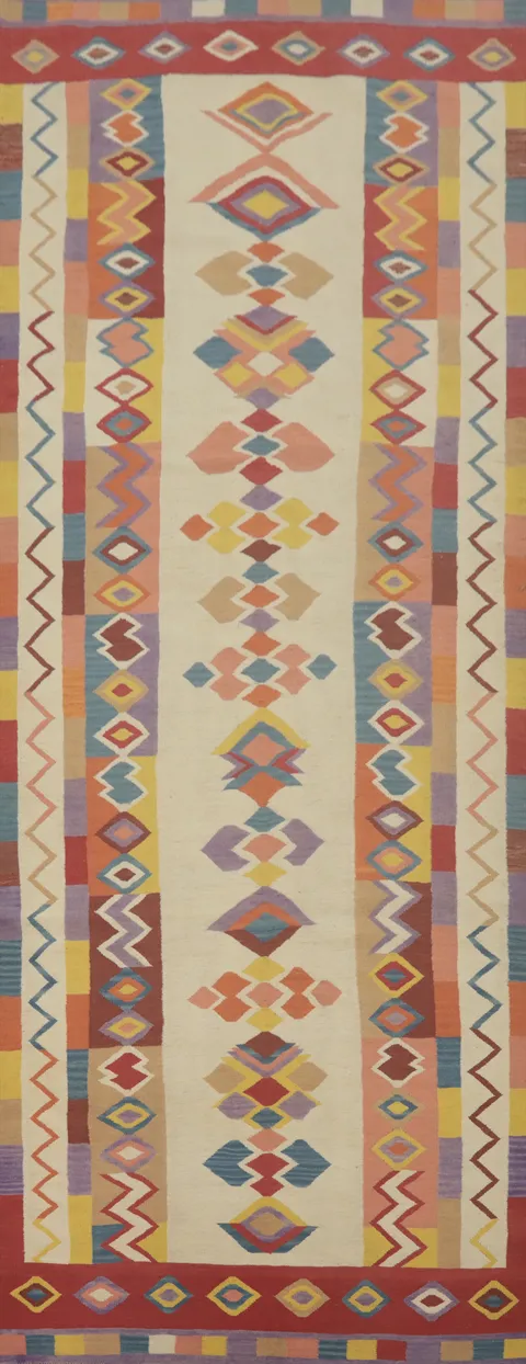 Geometric Kilim Oriental Runner Rug 5x15