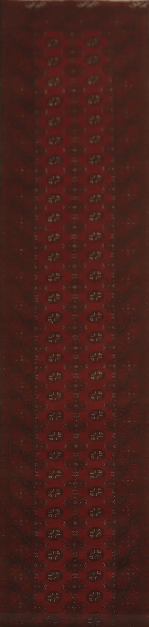 Geometric Balouch Afghan Runner Rug 3x19