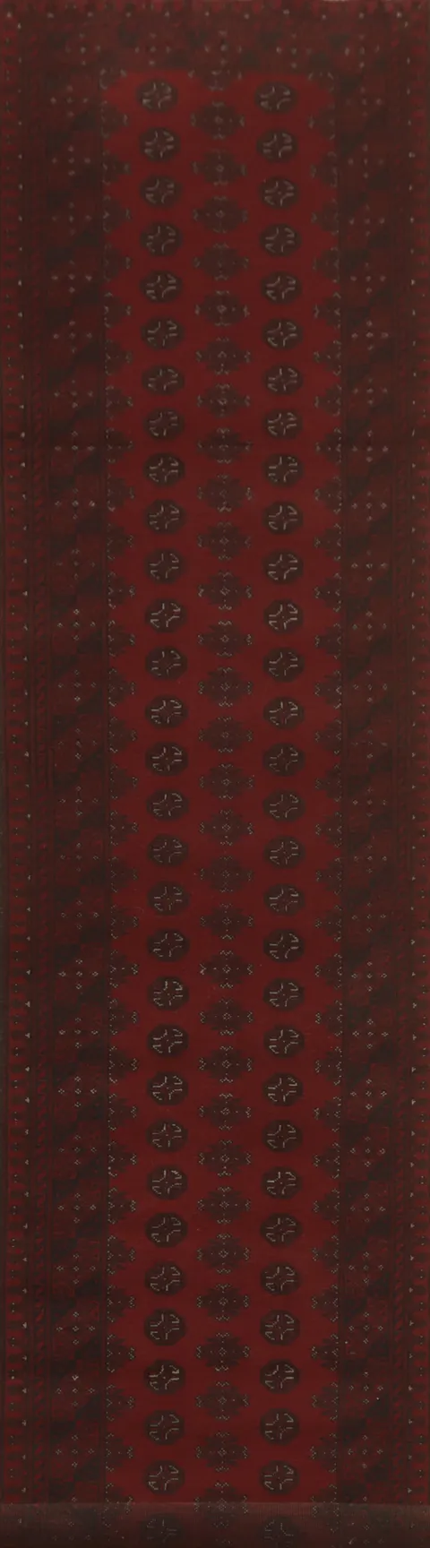 Geometric Balouch Afghan Runner Rug 3x16