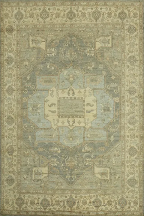 Vegetable Dye Wool Oushak Turkish Large Rug 10x14