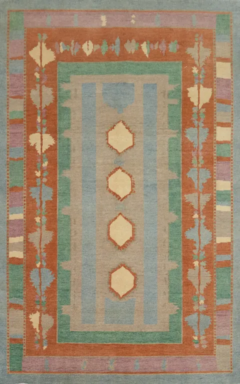 Vegetable Dye Gabbeh Turkish Area Rug 6x9
