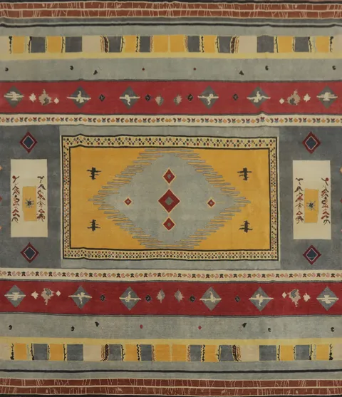 Square Wool Gabbeh Vegetable Dye Large Rug 12x12