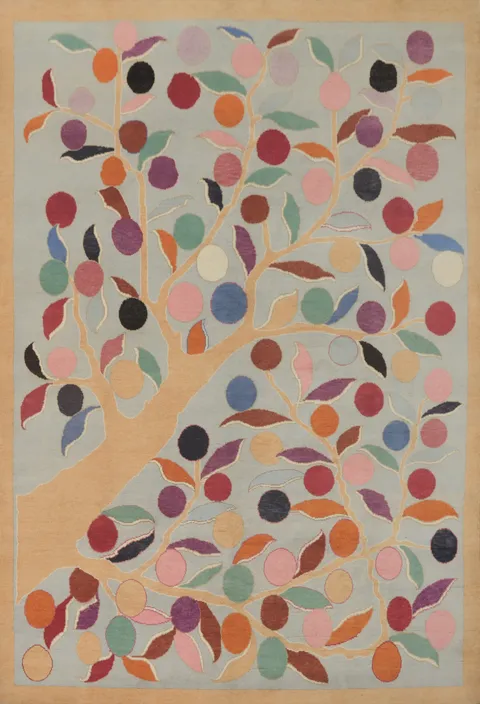 Vegetable Dye Art Deco Chinese Area Rug 8x10