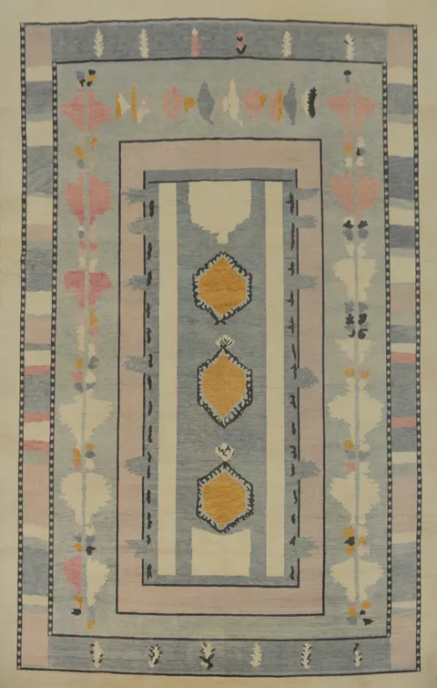 Geometric Gabbeh Vegetable Dye Area Rug 9x12