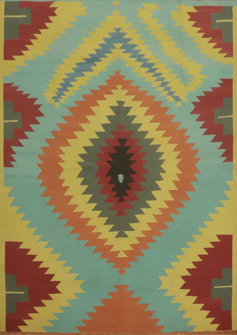 Geometric Kilim Oriental Area Rug 8x10