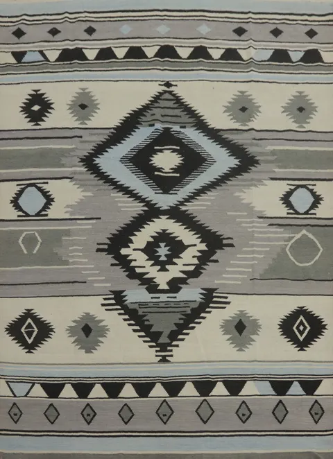 Vegetable Dye Wool Kilim Oriental Area Rug 8x10