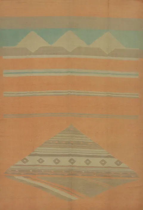Vegetable Dye Kilim Wool Oriental Large Rug 10x14