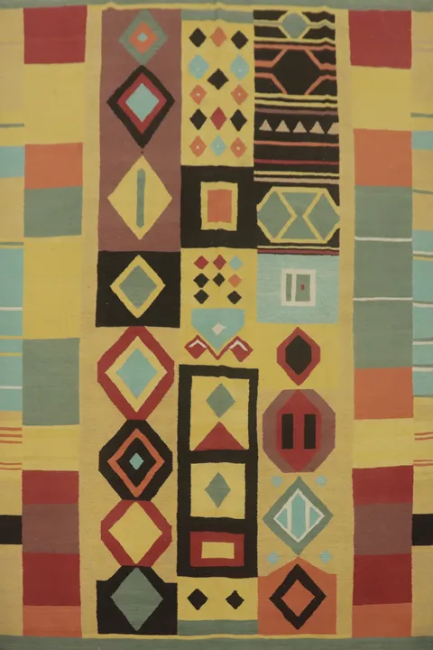 Geometric Kilim Oriental Area Rug 9x12