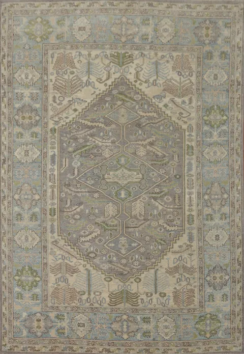 Handmade Wool Oushak Turkish Area Rug 8x10