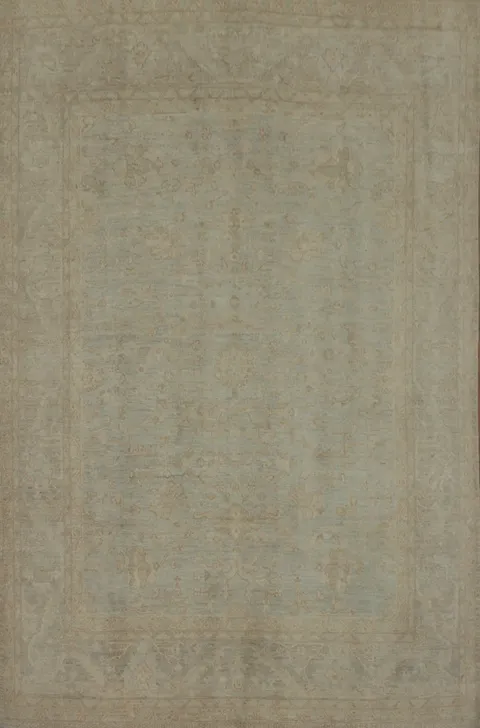 Vegetable Dye Wool Oushak Turkish Area Rug 8x10