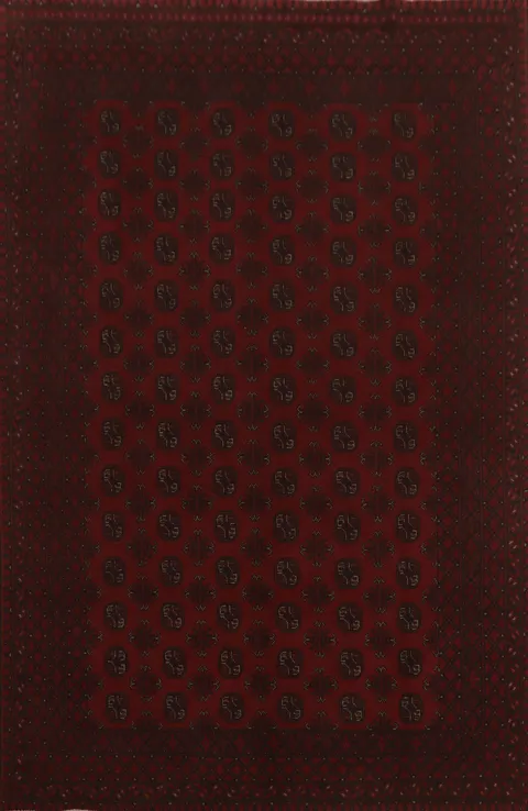 Geometric Red Balouch Afghan Area Rug 7x10