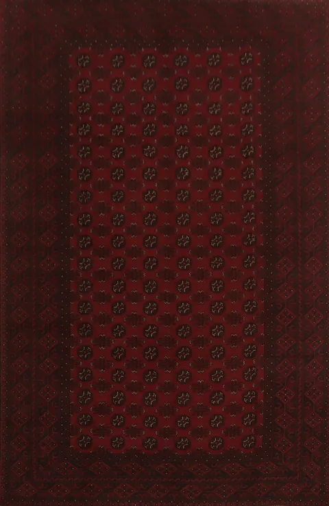 Geometric Wool Balouch Afghan Area Rug 8x11