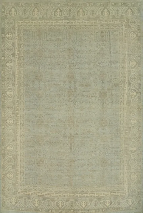 Vegetable Dye Wool Oushak Turkish Area Rug 8x10