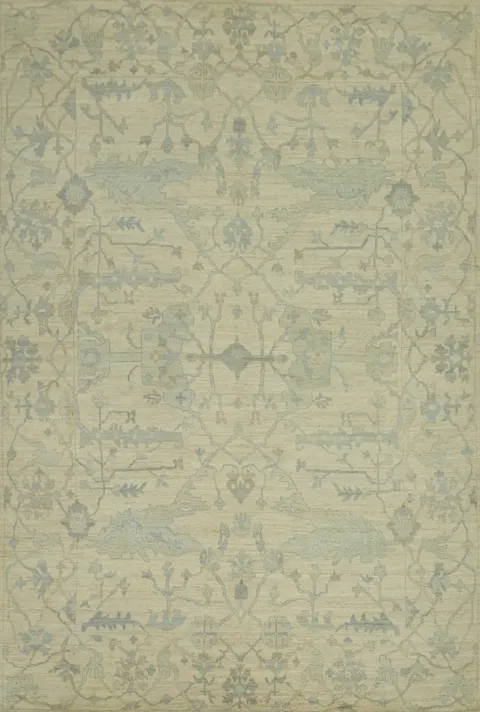 Vegetable Dye Wool Oushak Turkish Large Rug 10x14