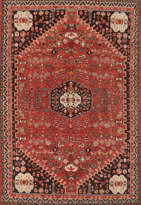 Vegetable Dye Shiraz Afghan Area Rug 8x11