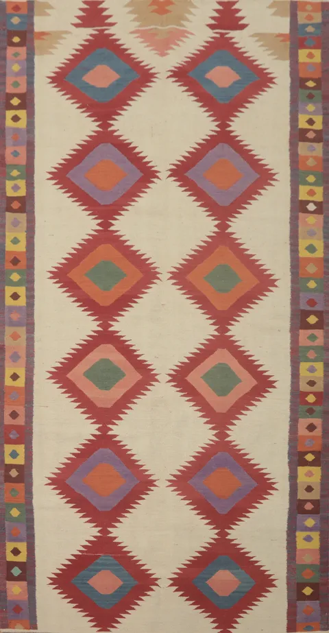 Geometric Kilim Oriental Area Rug 6x12
