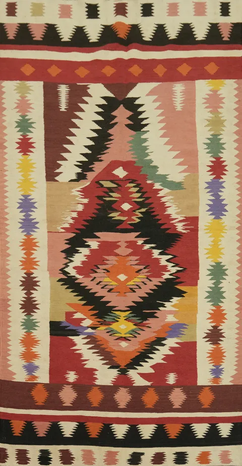 Geometric Kilim Oriental Area Rug 5x10