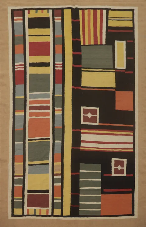 Multicolor Geometric Kilim Oriental Area Rug 9x12