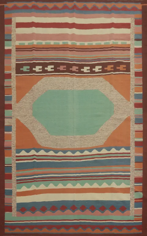 Geometric Kilim Oriental Area Rug 7x10