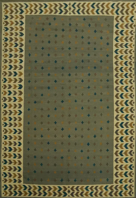 Geometric Kilim Oriental Large Rug 11x14