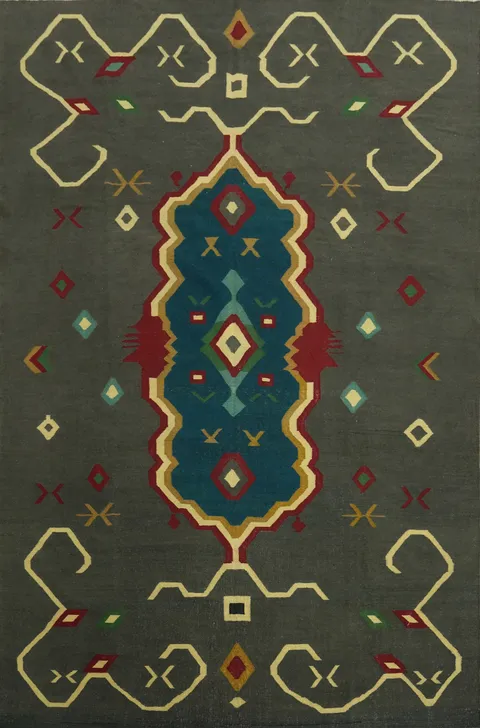 Geometric Kilim Oriental Area Rug 10x13