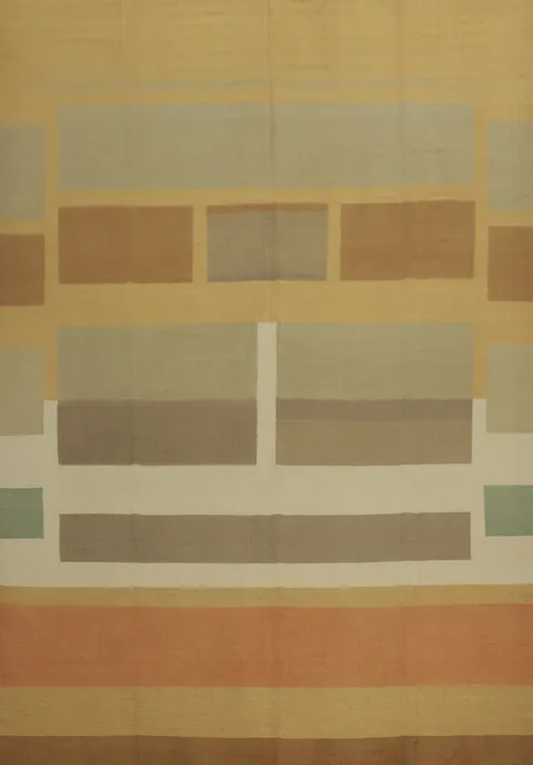 Vegetable Dye Kilim Modern Large Rug 12x16