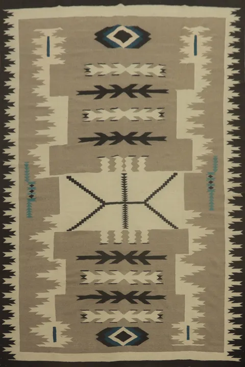Geometric Wool Kilim Oriental Area Rug 10x13