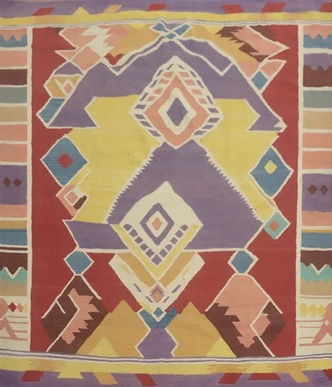 Geometric Kilim Square Area Rug 8x8