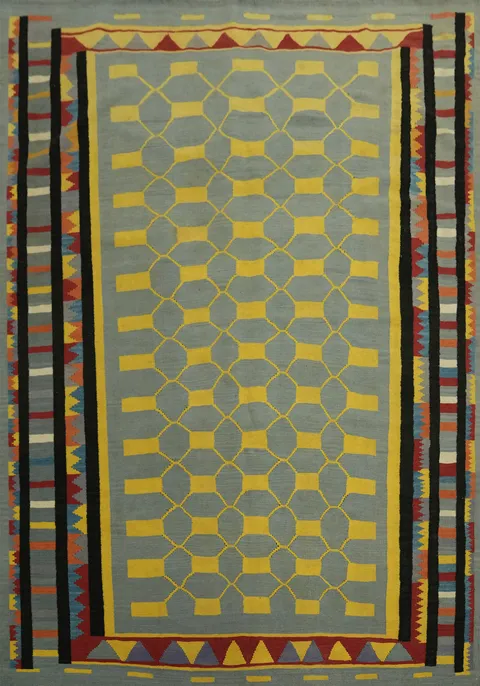 Trellis Wool Kilim Oriental Area Rug 8x10