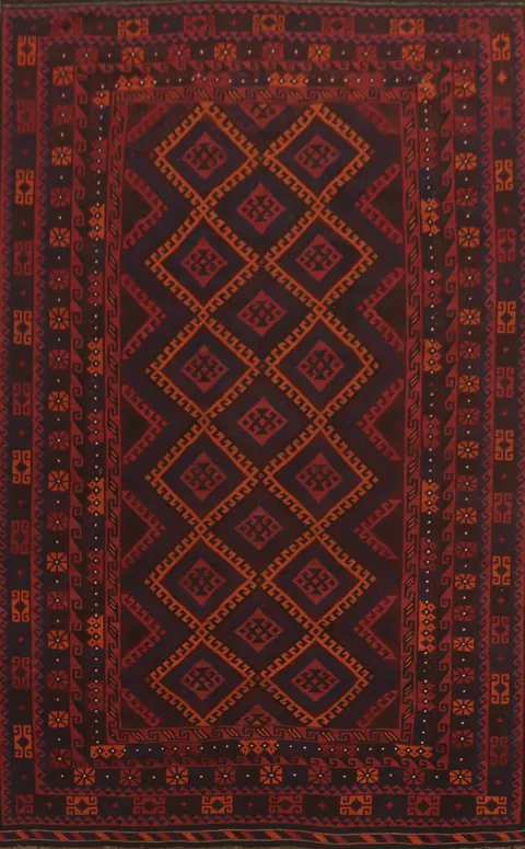 Vegetable Dye Kilim Oriental Area Rug 8x13