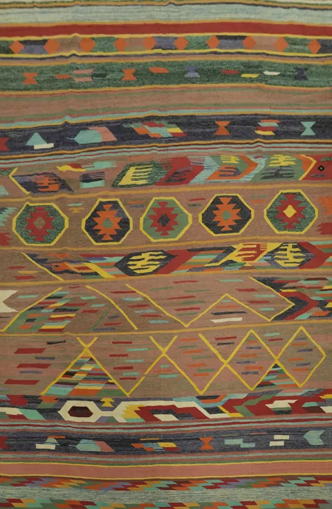 Tribal Kilim Oriental Area Rug 9x13