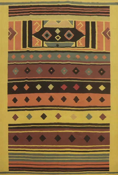 Flat Weave Wool Kilim Oriental Area Rug 9x12