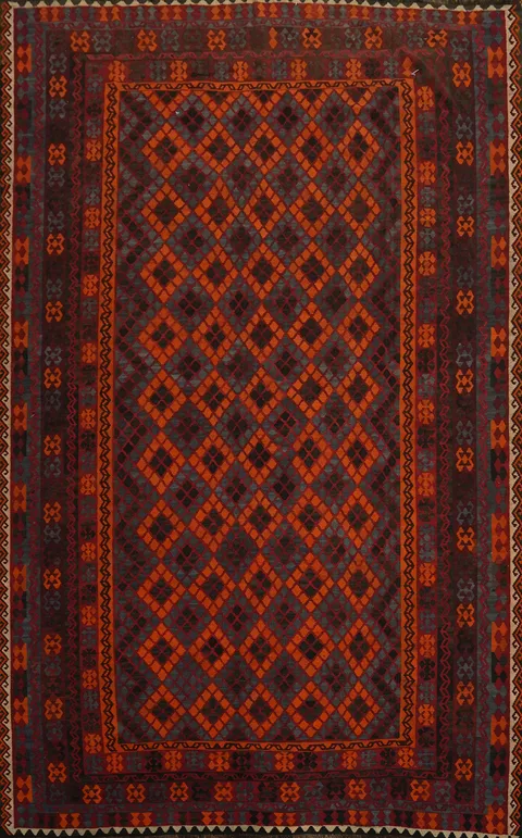 Vegetable Dye Kilim Oriental Large Rug 10x15