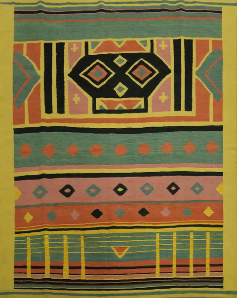 Geometric Kilim Square Area Rug 8x8