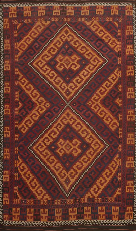 Tribal Kilim Vegetable Dye Large Rug 10x16