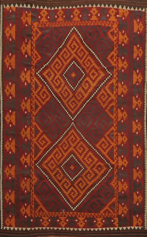 Vegetable Dye Kilim Oriental Large Rug 10x14