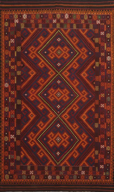 Vegetable Dye Kilim Oriental Area Rug 8x14