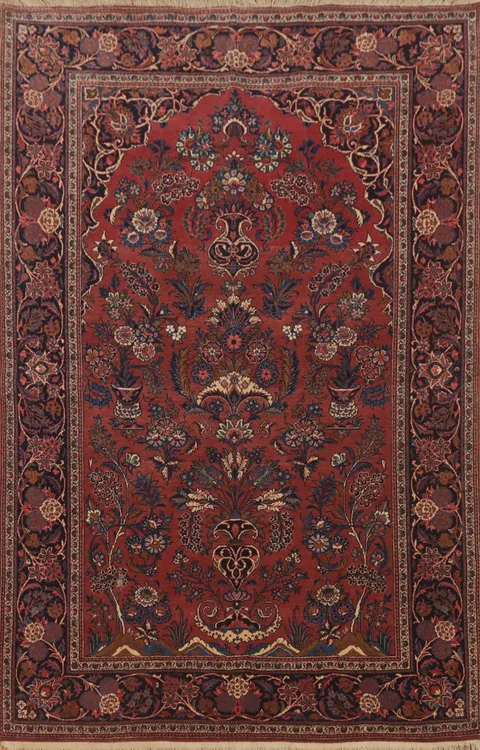 Vegetable Dye Masterpiece Abadeh Persian Rug 4x7