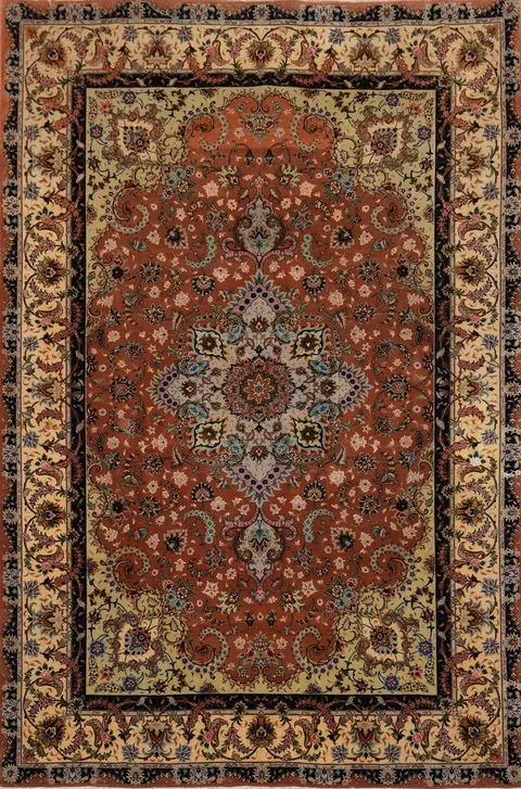 Vegetable Dye Tabriz Persian Area Rug 7x10