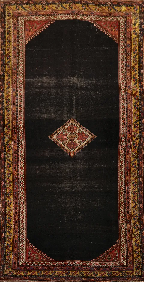 Pre-1900 Vegetable Dye Malayer Persian Area Rug 5x10