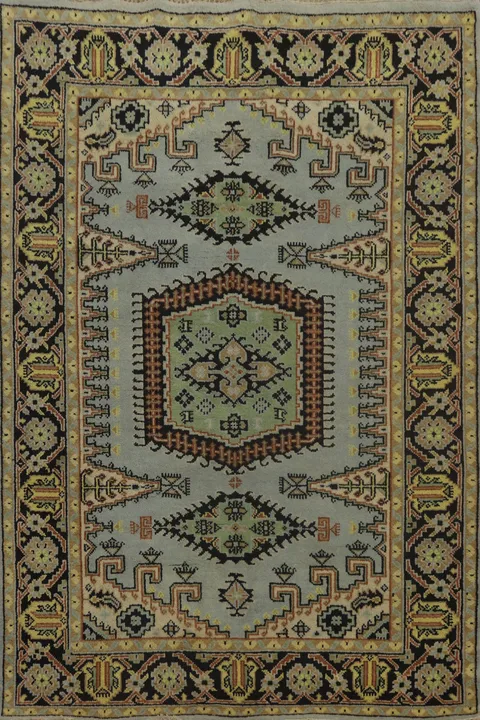 Handmade Wool Viss Indian Area Rug 6x9