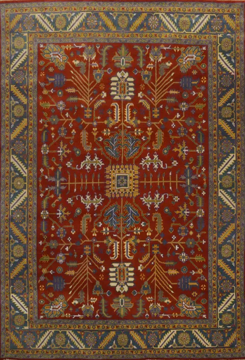 Handmade Wool Oushak Indian Large Rug 12x15