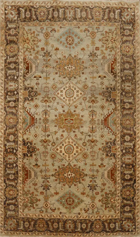 Handmade Wool Peshawar Oriental Area Rug 6x9